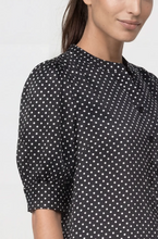 Load image into Gallery viewer, Monari Blouse with Polka Dot Pattern in Black/White
