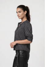 Load image into Gallery viewer, Monari Blouse with Polka Dot Pattern in Black/White
