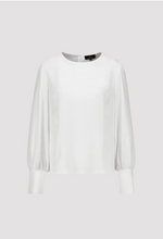 Load image into Gallery viewer, Monari Blouse with Crepe Structure in Off-White
