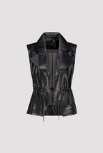 Load image into Gallery viewer, Monari Leather-Look Vest in Black

