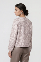Load image into Gallery viewer, Monari Cardigan with Leopard Pattern in Taupe Pattern
