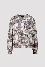 Load image into Gallery viewer, Monari Sweatshirt with Floral Pattern in Taupe Pattern
