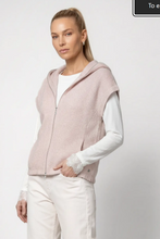 Load image into Gallery viewer, Monari Knitted Vest with Full-Length Zipper in Rosewater

