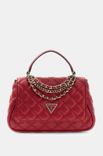 Load image into Gallery viewer, Guess Giully Top Handle Flap Bag in Cherry Red
