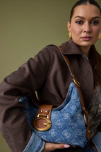 Load image into Gallery viewer, Guess Camden Shoulder Bag in Denim
