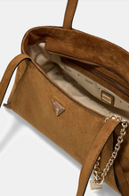 Load image into Gallery viewer, Guess Devon Shoulder Satchel Bag in Brown
