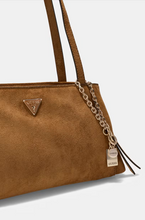 Load image into Gallery viewer, Guess Devon Shoulder Satchel Bag in Brown
