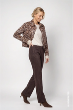 Load image into Gallery viewer, Monari Denim jacket with leopard print
