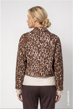 Load image into Gallery viewer, Monari Denim jacket with leopard print
