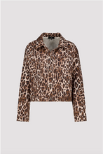 Load image into Gallery viewer, Monari Denim jacket with leopard print
