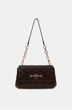 Load image into Gallery viewer, Frances quilted shoulder bag in Brown
