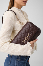 Load image into Gallery viewer, Frances quilted shoulder bag in Brown
