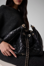Load image into Gallery viewer, Guess Juliet quilted hobo bag in Black
