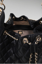 Load image into Gallery viewer, Guess Juliet quilted hobo bag in Black
