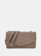 Load image into Gallery viewer, Guess Anning Quilted Crossbody Bag in Dark Taupe
