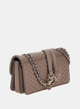 Load image into Gallery viewer, Guess Anning Quilted Crossbody Bag in Dark Taupe
