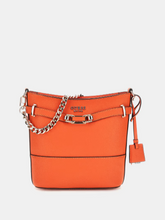 Load image into Gallery viewer, Guess Silvye Mini Bucket Bag in Orange
