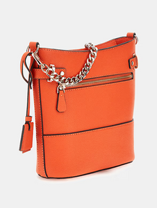 Guess Silvye Mini Bucket Bag in Orange