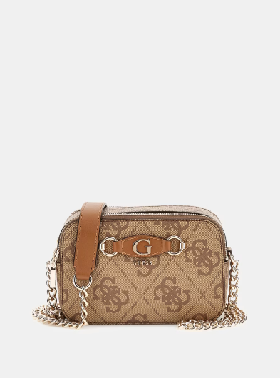 Guess Izzy 4G logo Bag in Latte