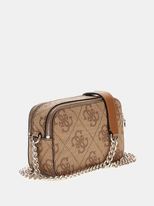 Guess Izzy 4G logo Bag in Latte