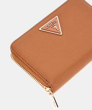 Load image into Gallery viewer, Guess Laurel Triangle Logo Wallet in Cognac
