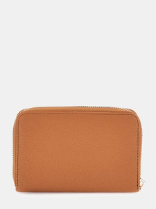 Guess Laurel Triangle Logo Wallet in Cognac