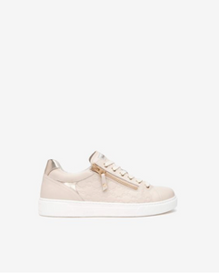 NeroGiardini Leather Trainers in Sand