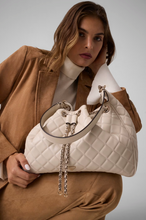 Load image into Gallery viewer, Guess Juliet quilted hobo bag in Cream
