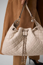 Load image into Gallery viewer, Guess Juliet quilted hobo bag in Cream
