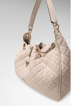 Load image into Gallery viewer, Guess Juliet quilted hobo bag in Cream
