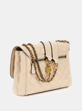 Load image into Gallery viewer, Guess Giully Quilted Crossbody in Cream
