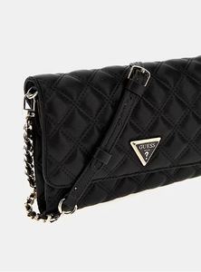 Guess Giully Quilted Mini Crossbody in Black