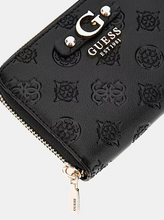 Load image into Gallery viewer, Guess Gerty 4G peony logo wallet in Black
