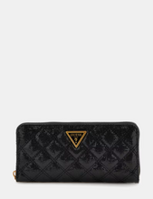 Load image into Gallery viewer, Guess Giully Quilted Maxi Wallet in Black
