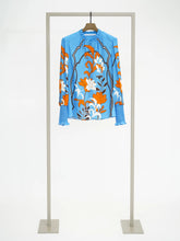 Load image into Gallery viewer, Herzen Blouse with a Ruffles in Deep Turquoise
