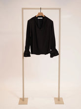 Load image into Gallery viewer, Herzen Tunic Puffer Sleeve Blouse in Black

