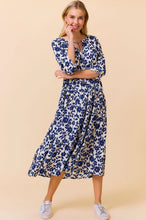 Load image into Gallery viewer, Aspiga Emma Midi Dress in Cream/Navy
