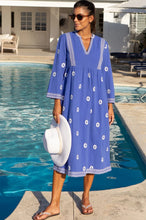Load image into Gallery viewer, Aspiga Enola Organic Cotton Dress in Dazzling Blue/White
