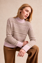 Load image into Gallery viewer, Leo &amp; Ugo High-Neck Sweater in Pink/Gold
