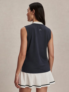 Varley Shelby Performance Tank in Blue Night/White
