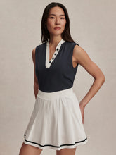 Load image into Gallery viewer, Varley Shelby Performance Tank in Blue Night/White
