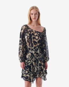 IRO Judithe Leopard-Print Mini Dress
