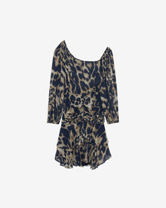 IRO Judithe Leopard-Print Mini Dress