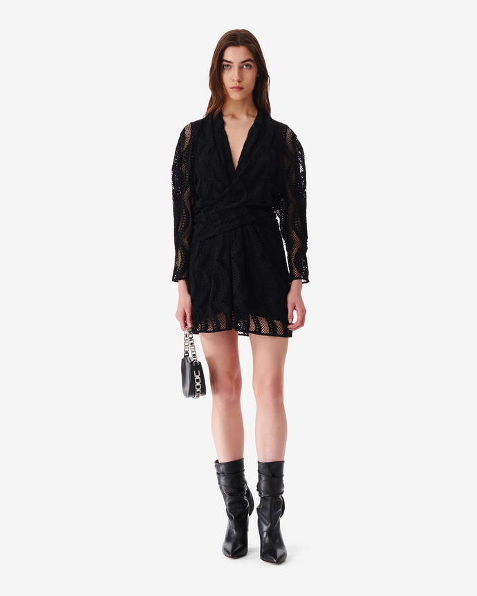 IRO Emsi Black Lace Dress