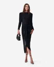 Load image into Gallery viewer, Iro Oceanna Midi Dress in Black
