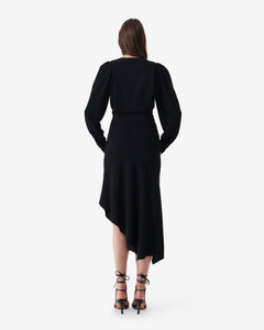 Iro Soranne Asymmetrical Dress in Black