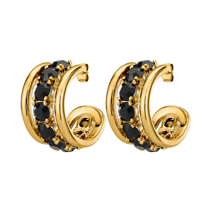 Dyrberg/Kern Helen Earrings in Black