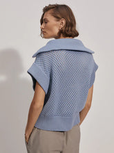 Load image into Gallery viewer, Varley Mila Half Zip Knit in Ashley Blue

