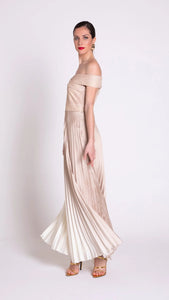 Edas Moscerino Long Dress with Shaded Skirt