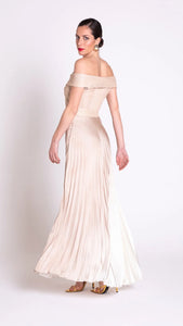 Edas Moscerino Long Dress with Shaded Skirt